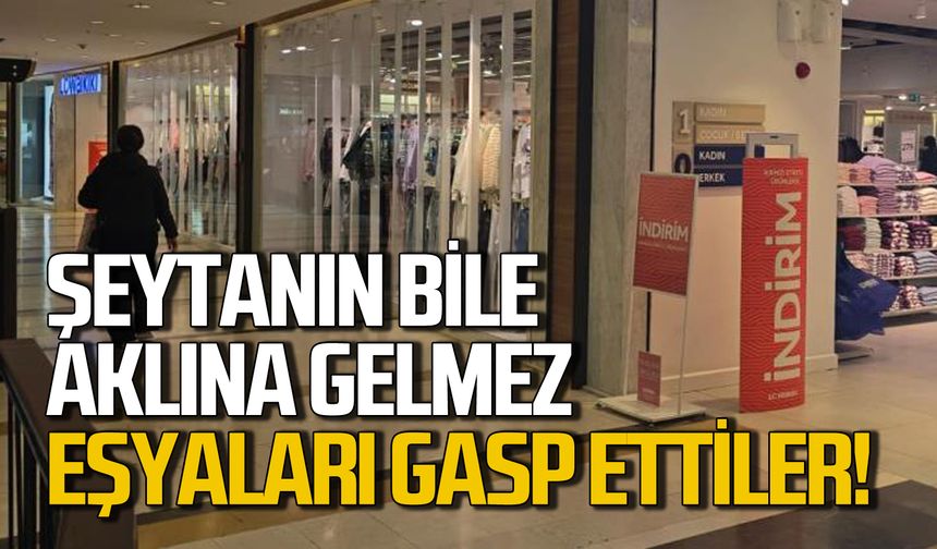 Zonguldak'ta şeytanın bile aklına gelmeyen taktikle giysileri çaldılar