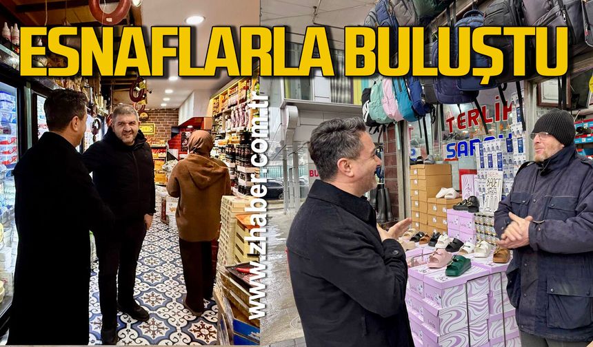 Sezer Köroğlu iftar öncesi esnaflarla buluştu