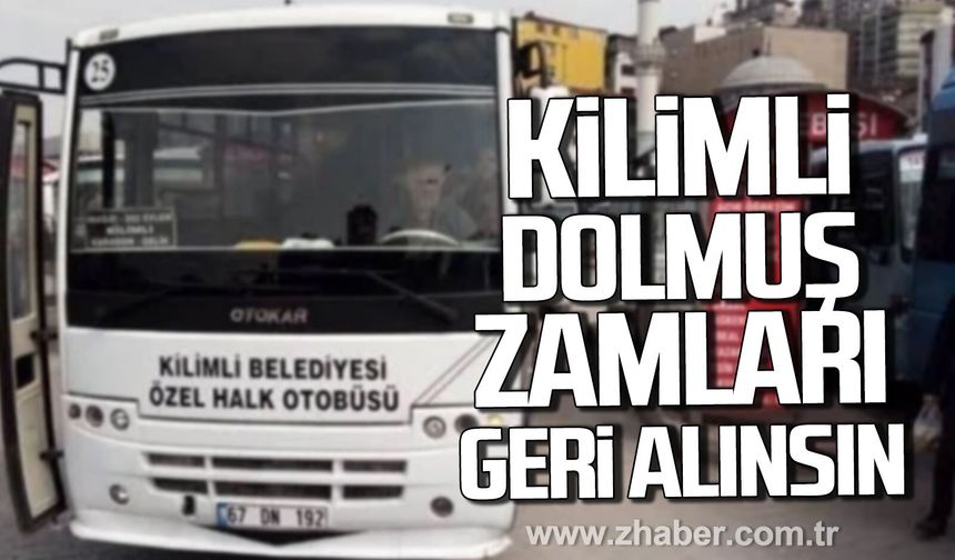 Ali Topaloğlu'ndan tepki. "Kilimli dolmuş zamları geri alınmalıdır