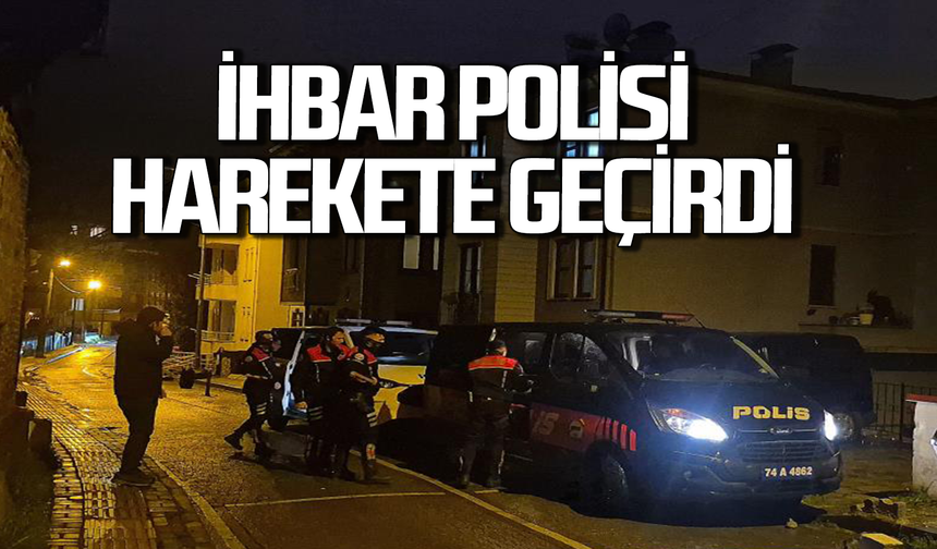 Polise gelen ihbar ekipleri harekete geçirdi