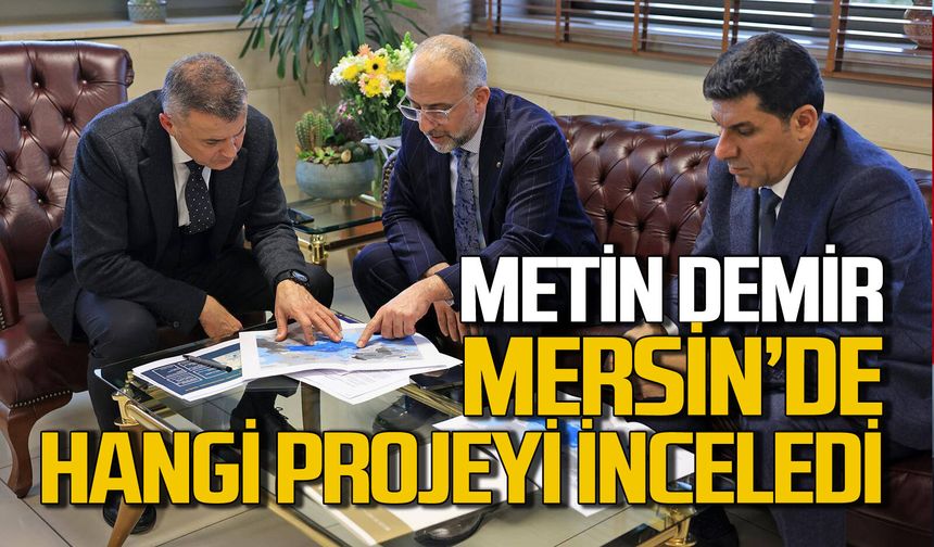 Metin Demir Mersin'de hangi projeyi inceledi: Zonguldak için kimlerle ne görüştü?