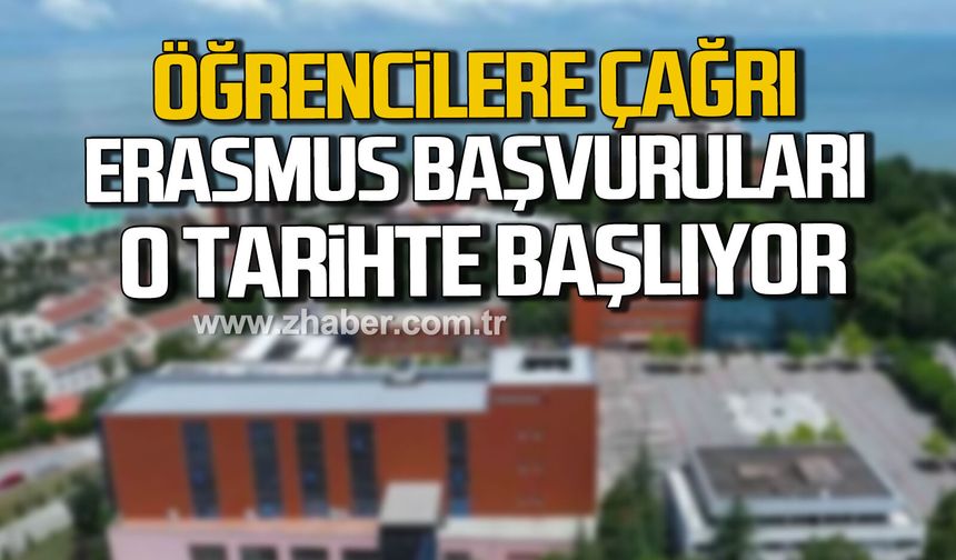 Zonguldak'ta üniversite öğrencilerine çağrı. ERASMUS başvuruları başlıyor.