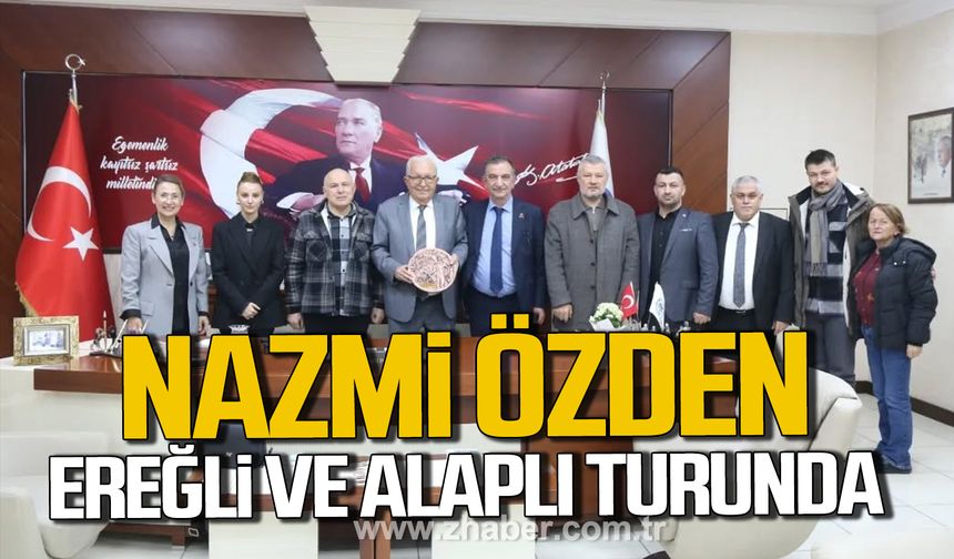 Nazmi Özden ve yönetim kurulu üyeleri Ereğli ve Alaplı turunda.