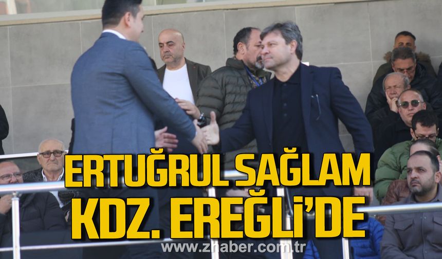 Zonguldaklı eski milli futbolcu ve teknik direktör Ertuğrul Sağlam Ereğli'de