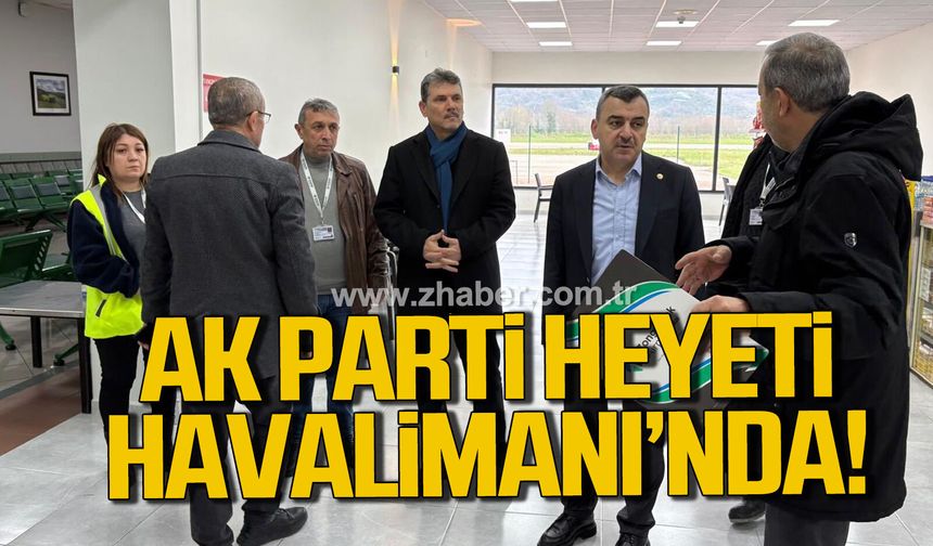 Çaycuma Havalimanı’nda tadilat çalışmaları yerinde incelendi