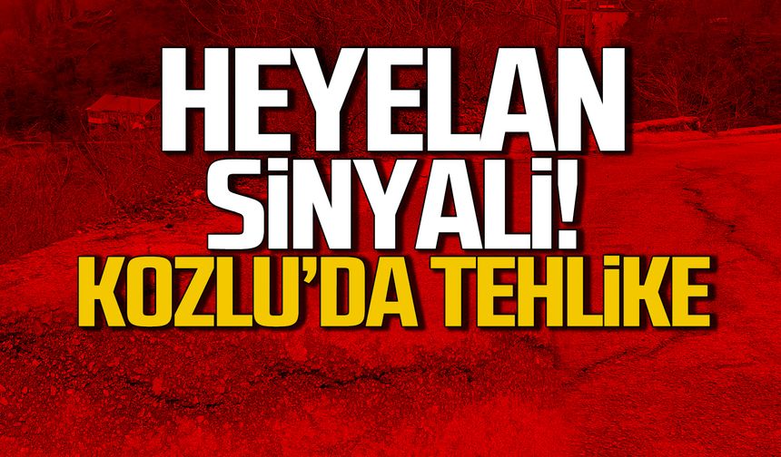 Kozlu’da heyelan sinyali: Yol çatladı
