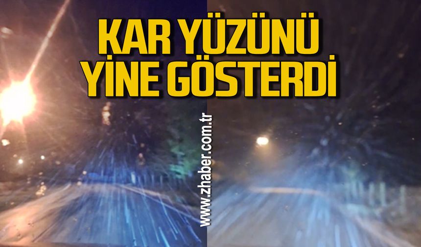 Zonguldak’ta kar yüzünü yeniden gösterdi