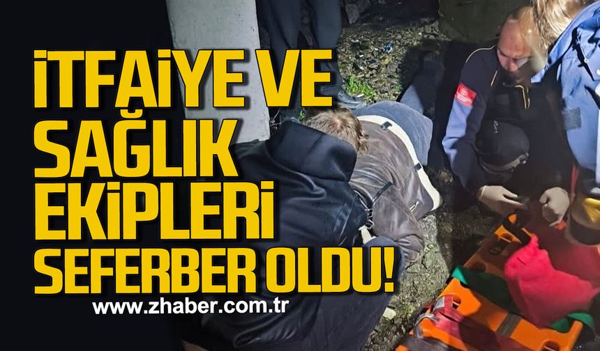 Alaplı’da yüksekten düşen kişi hastaneye kaldırıldı