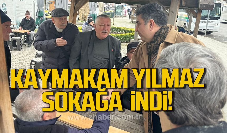 Kdz. Ereğli Kaymakamı Fatih Yılmaz, esnafla buluştu!