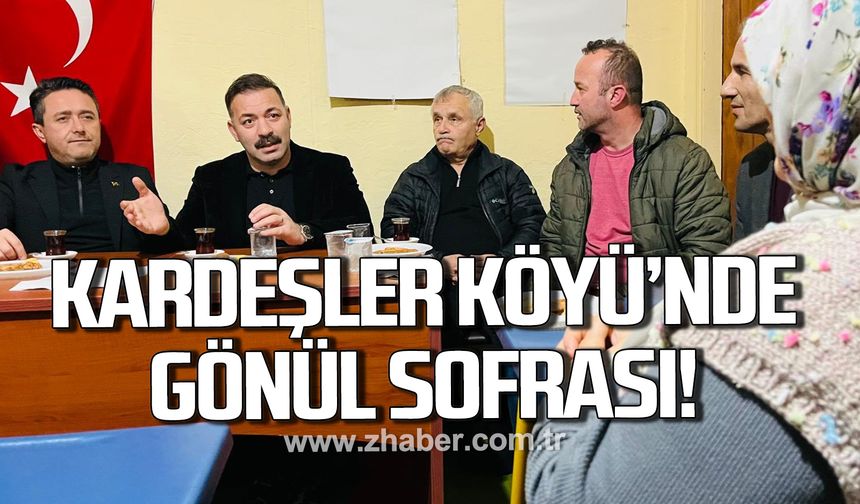 Kardeşler köyü’nde gönül sofrası: Talepler dinlendi