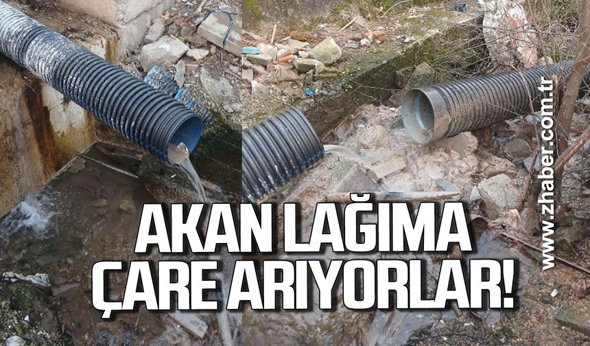Kozlu'da akan lağıma çare arıyorlar