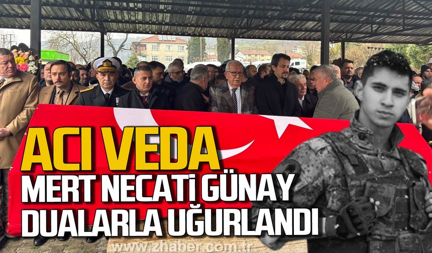 Astsubay Mert Necati Günay dualarla uğurlandı.