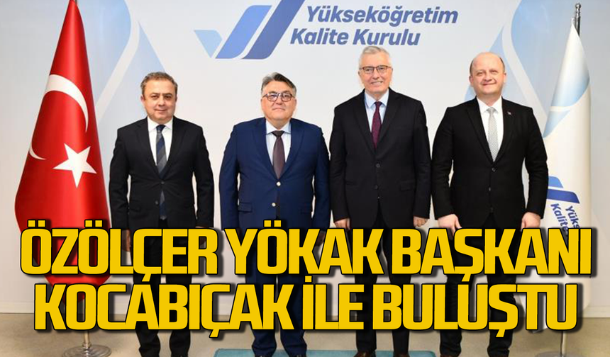 BEUN Rektörü Prof.Dr. İsmail Hakkı Özölçer’den YÖKAK Başkanı Ümit Kocabıçak’a ziyaret