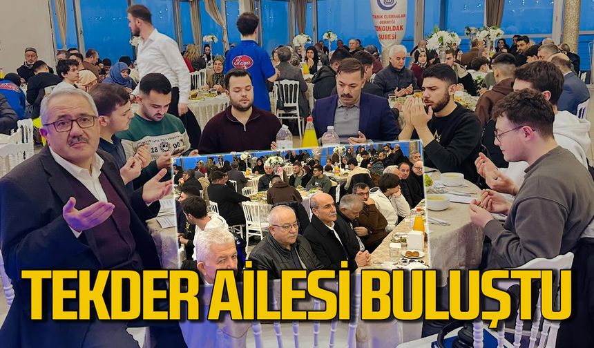 TEKDER ailesi protokol ve öğrencilerle iftarda buluştu
