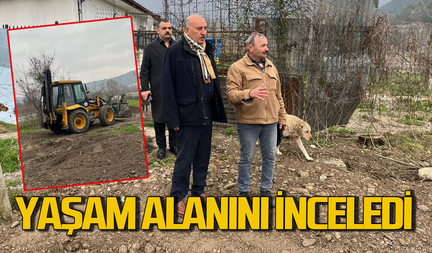 Vedat Öztürk yeni yaşam alanını inceledi