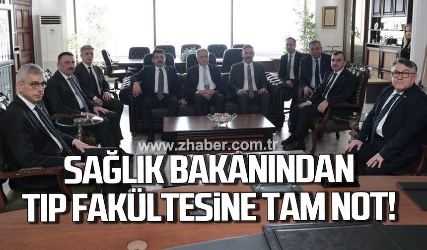 Sağlık Bakanından tıp fakültesine tam not