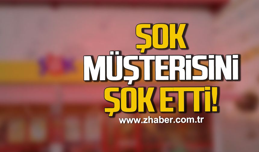 Şok müşterisini şok etti