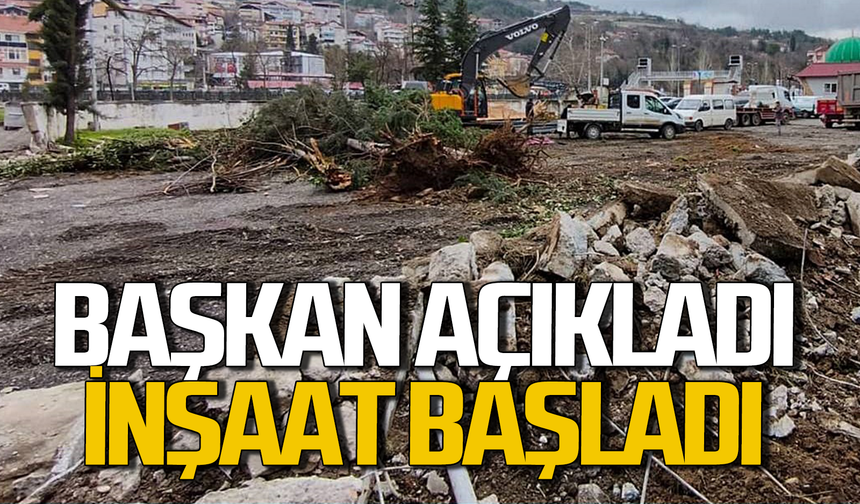 Belediye Başkanı merakla beklenen inşaatın başladığını açıkladı