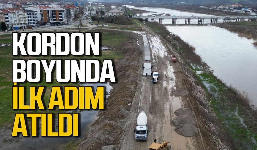 Kordon boyunda ilk adım atıldı