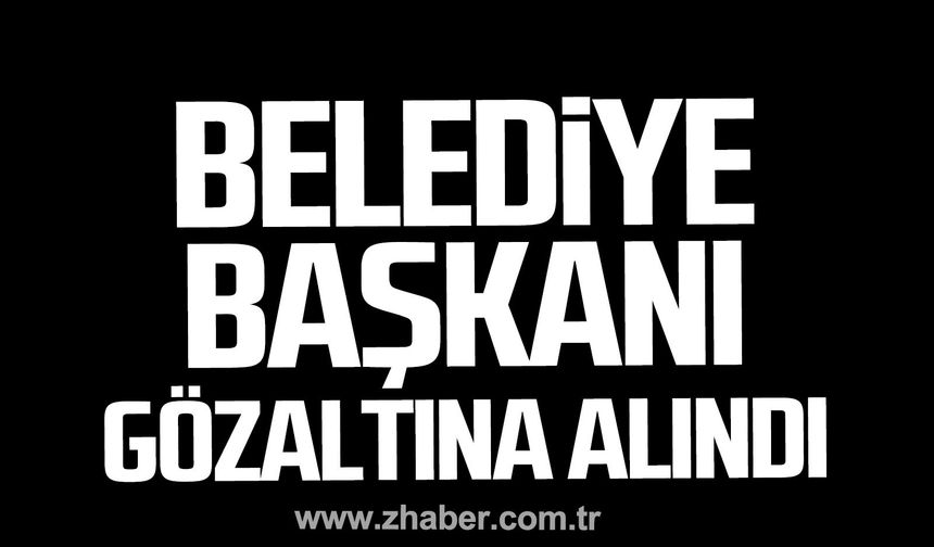 Bolu Belediye Başkanı Tanju Özcan gözaltına alındı.