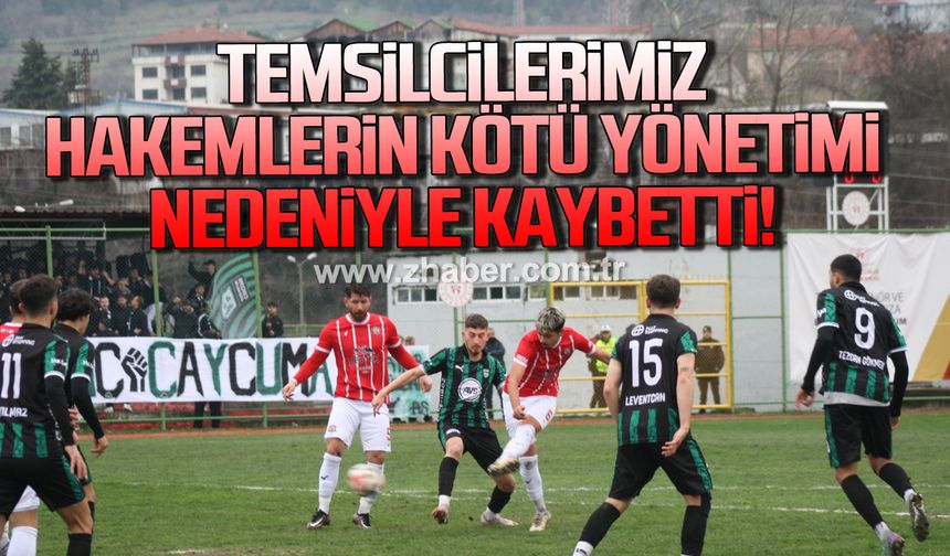 Temsilcilerimiz Hakemlerin kötü yönetimi nedeniyle kaybetti