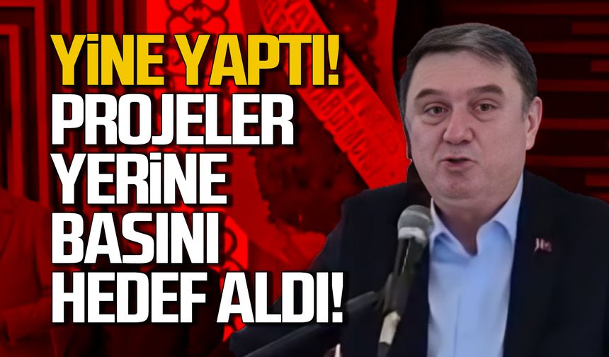 Tahsin Erdem yine yaptı... Projeler yerine basını hedef aldı