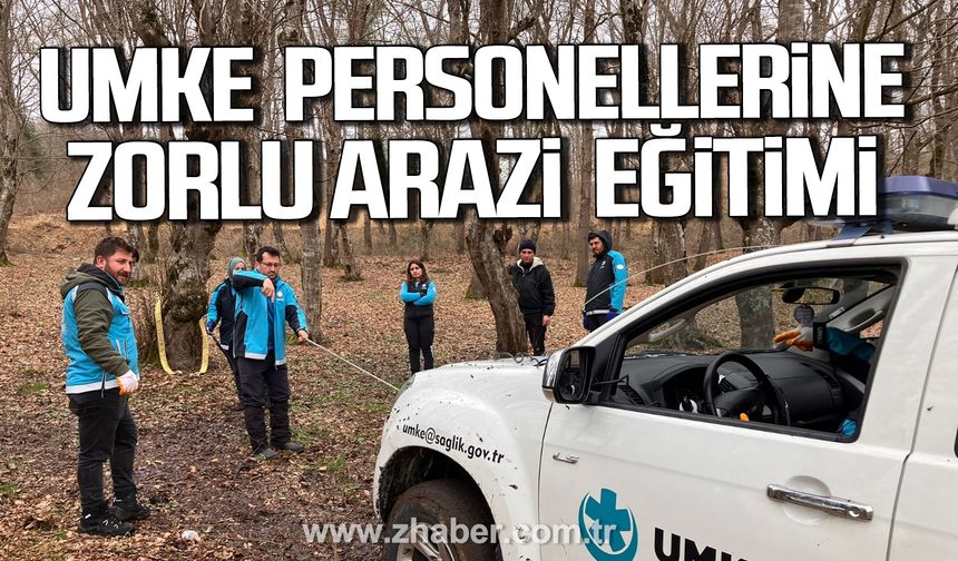 Zonguldak'ta UMKE personellerine zorlu arazi eğitimi verildi.