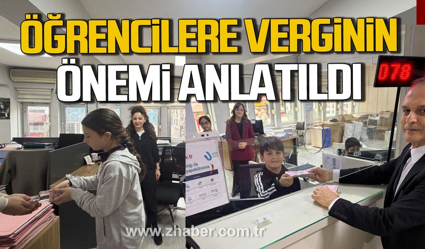 Zonguldak Mimar Sinan Ortaokulu’nda Vergi Haftası etkinliği