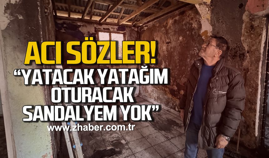 Zonguldak’ta yangın sonrası hayatta kalma mücadelesi