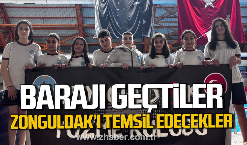 Zonguldak Yüzme Kulübü barajı geçti. Zonguldak'ı temsil edecekler