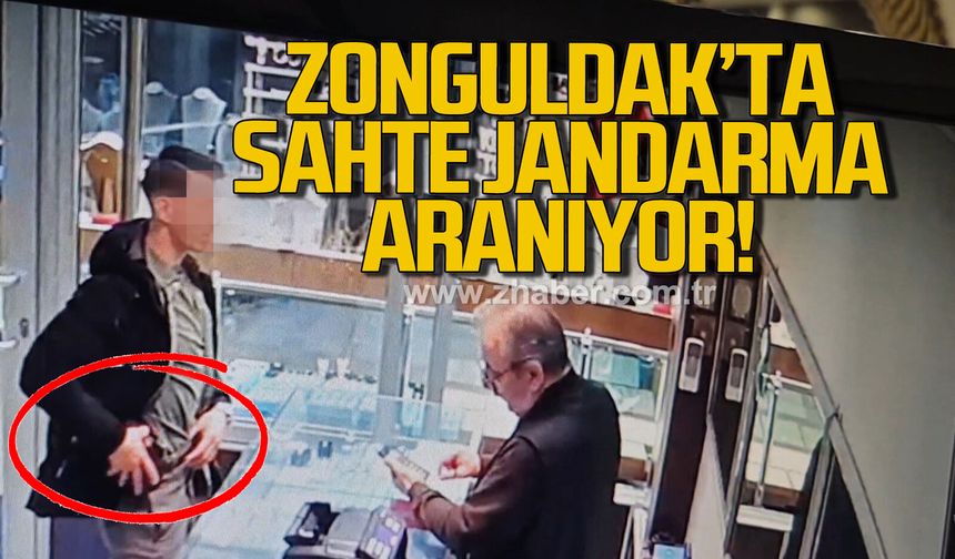 Zonguldak'ta kuyumcuya 'Jandarmayım' deyip silah gösterdi; altın ayırtıp kaçtı