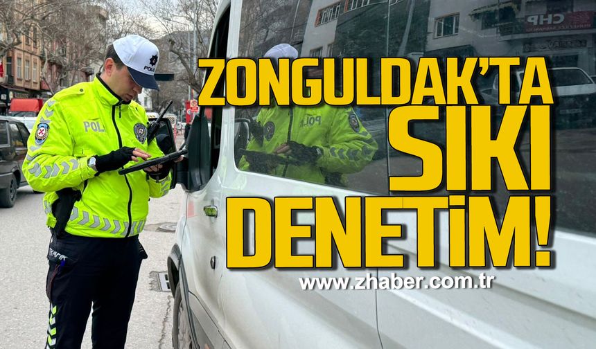 Zonguldak'ta ticari araçlara sıkı denetim