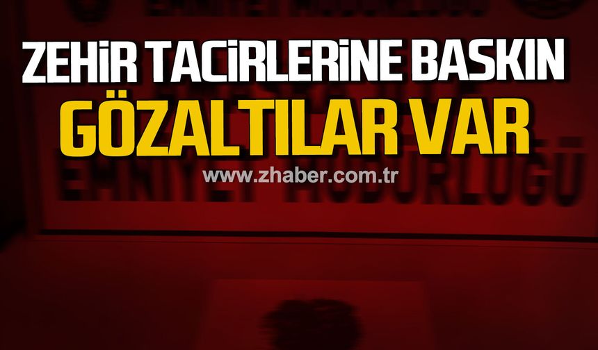 Bartın'da zehir tacirlerine operasyon. Gözaltılar var