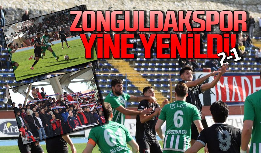 Zonguldakspor yine yenildi! 2-1