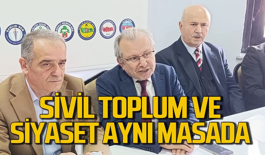 Siyaset ve sivil toplum örgütleri bir araya geldi