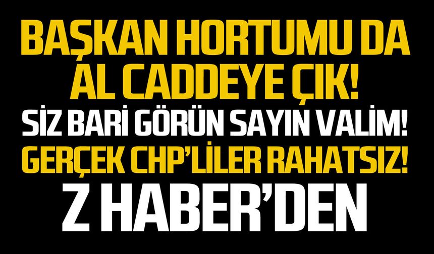 Başkan hortumu da al caddeye çık!