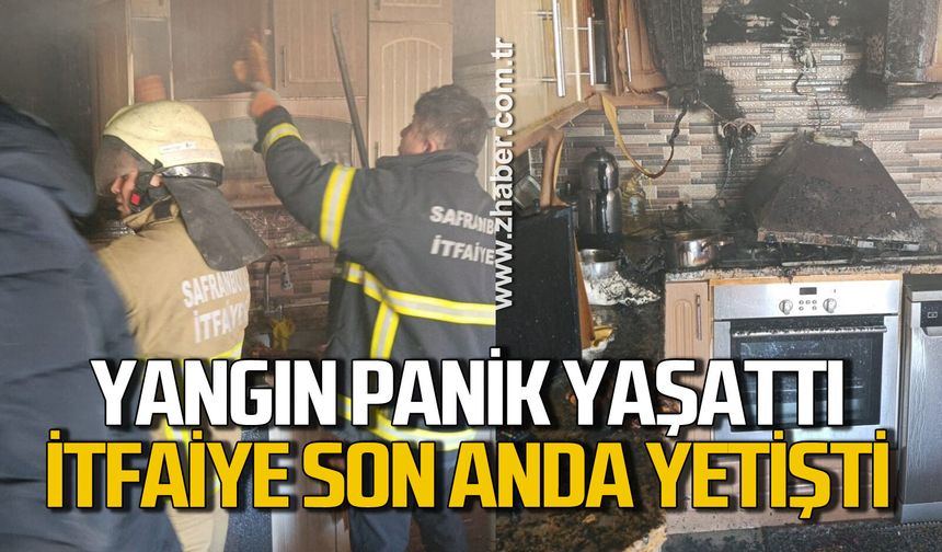 Yangın panik yaşattı: İtfaiye son anda yetişti