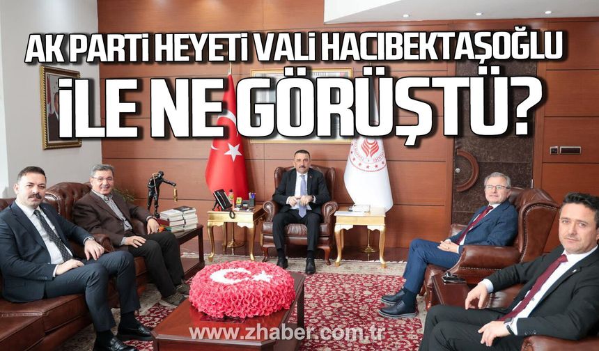 AK Parti Heyeti'nden Vali Osman Hacıbektaşoğlu'na ziyaret.
