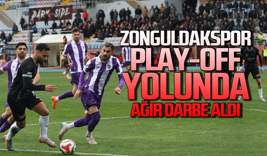 Zonguldakspor Play-Off yolunda ağır darbe aldı… 1-0