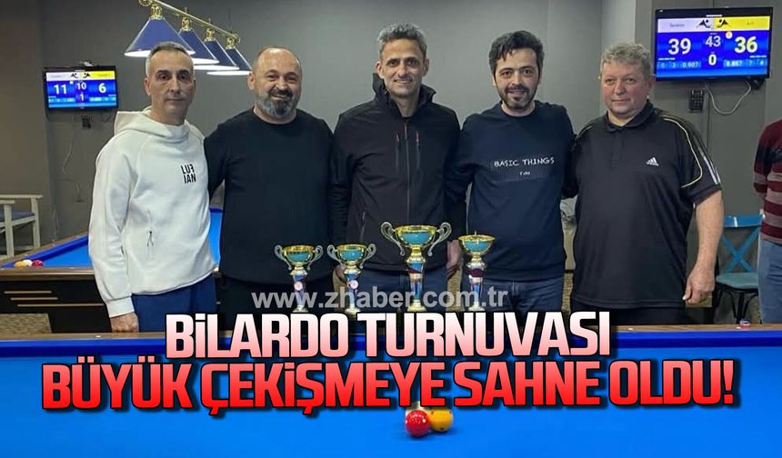 Bilardo turnuvası büyük çekişmeye sahne oldu