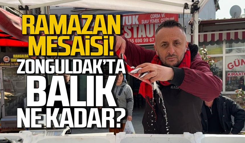 Ramazan mesaisi... Zonguldak'ta balık ne kadar?