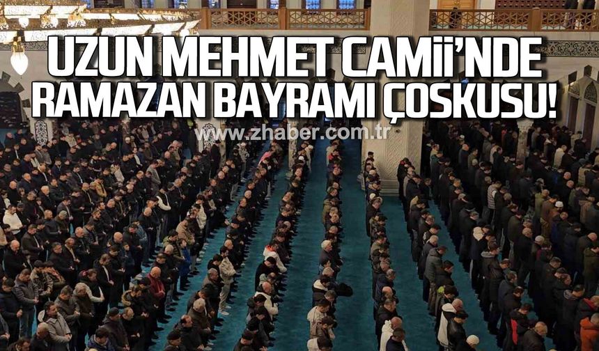 Zonguldak Uzun Mehmet Camii’nde Ramazan Bayramı coşkusu