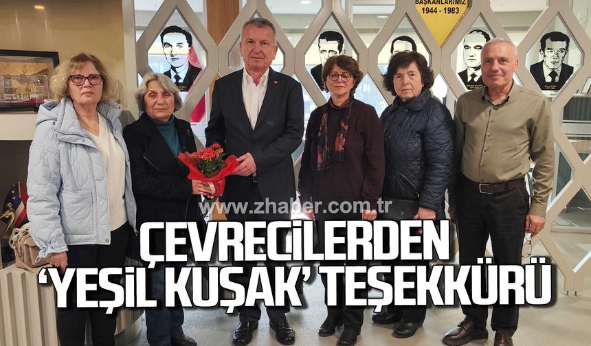 Çevrecilerden Kantarcı’ya “Yeşil Kuşak” teşekkürü