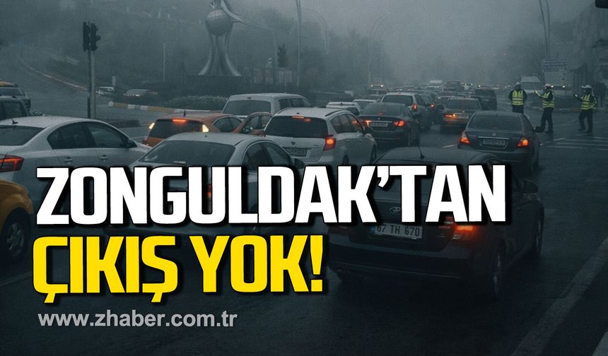 Zonguldak'ta sis ve bayram trafiği hayatı felç etti!
