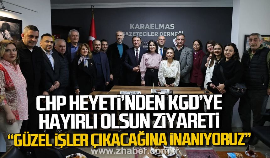 CHP Heyeti KGD'nin yeni binasında: 'Hayırlı olsun' dediler