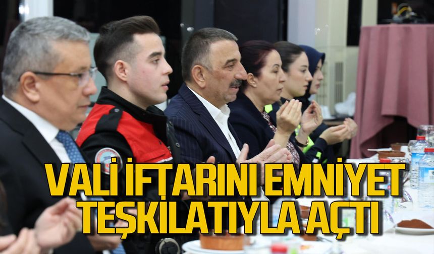 Vali Osman Hacıbektaşoğlu emniyet teşkilatıyla birlikte iftar açtı