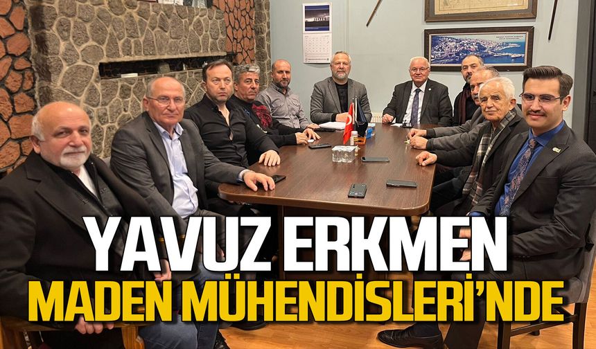 Zonguldaklı Maden Mühendisleri Yavuz Erkmen ve ekibini ağırladı
