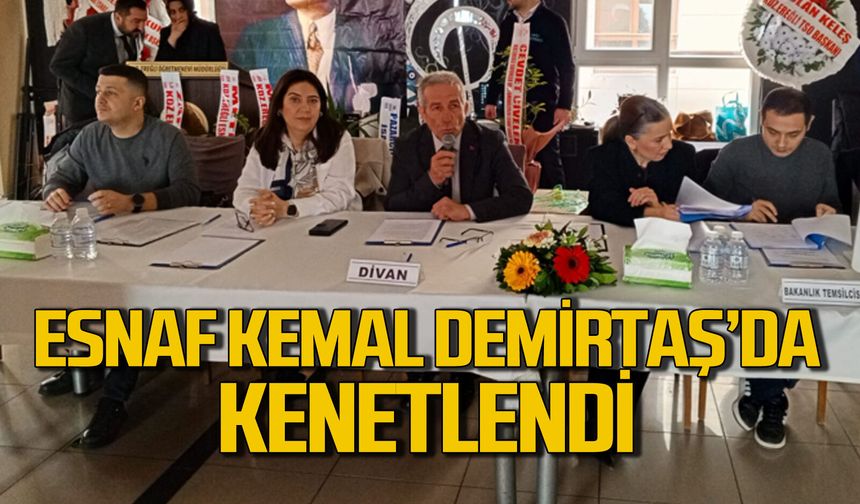 Esnaf Kemal Demirtaş'ta kenetlendi