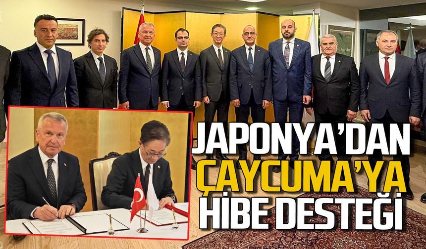 Japonya'dan Çaycuma Belediyesine hibe desteği