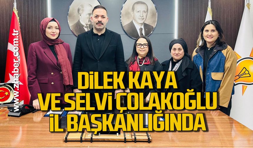 Dilek Kaya ve Selvi Çolakoğlu’ndan AK Parti İl Başkanlığı’na ziyaret